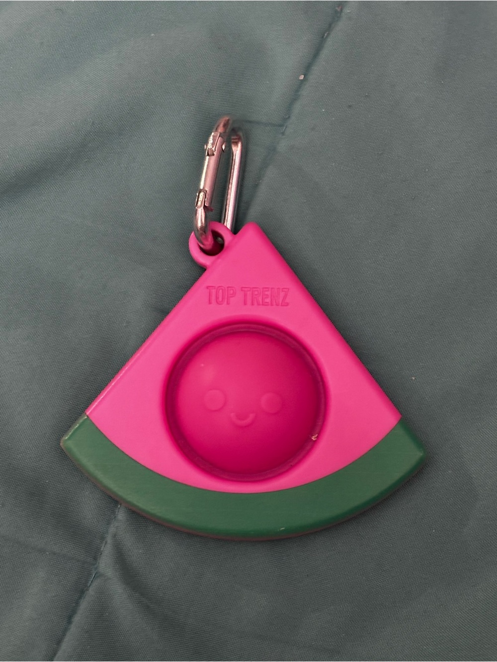 Top Trenz Pink & Green Watermelon Pop Fidget Keychain